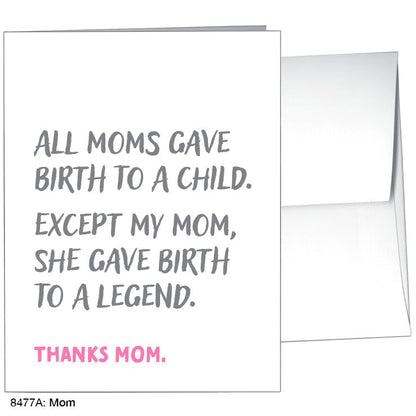 Mom, Greeting Card (8477A), A2 Card Front, www.printedcanvas.com