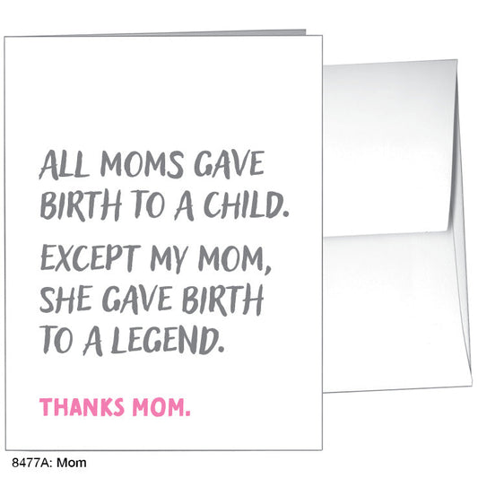 Mom, Greeting Card (8477A), A2 Card Front, www.printedcanvas.com