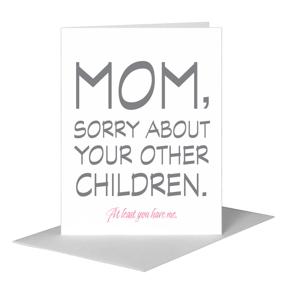Mom, Greeting Card (#8477B) A2 Card Front, www.printedcanvas.com