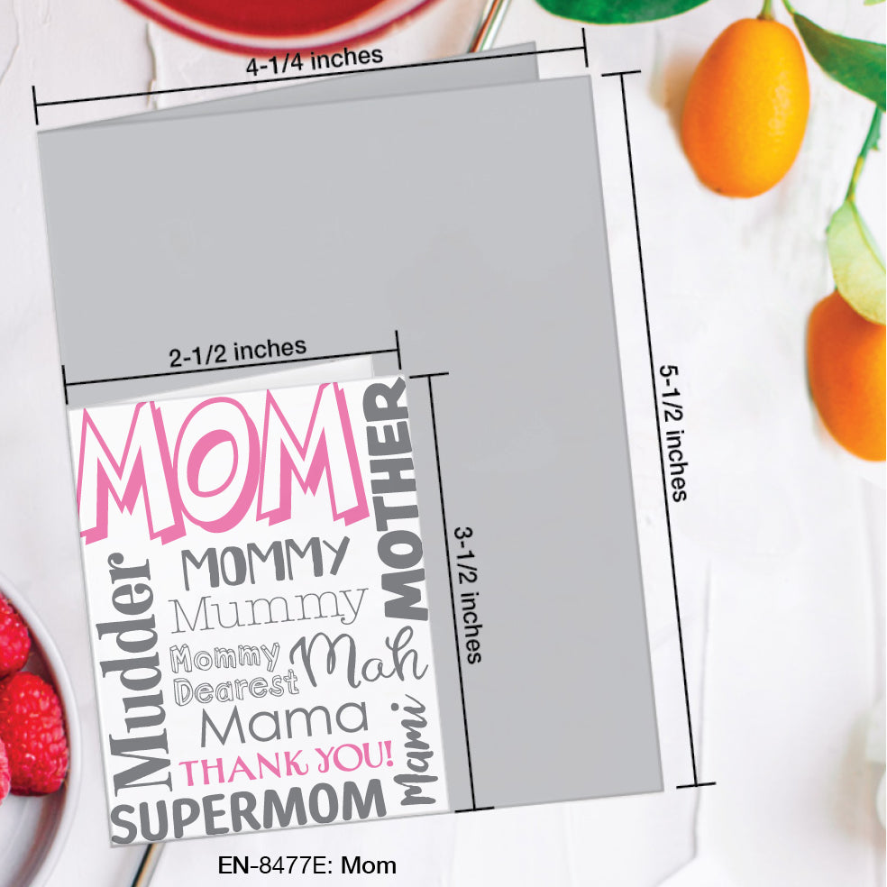 Mom, Greeting Card (#8477E)