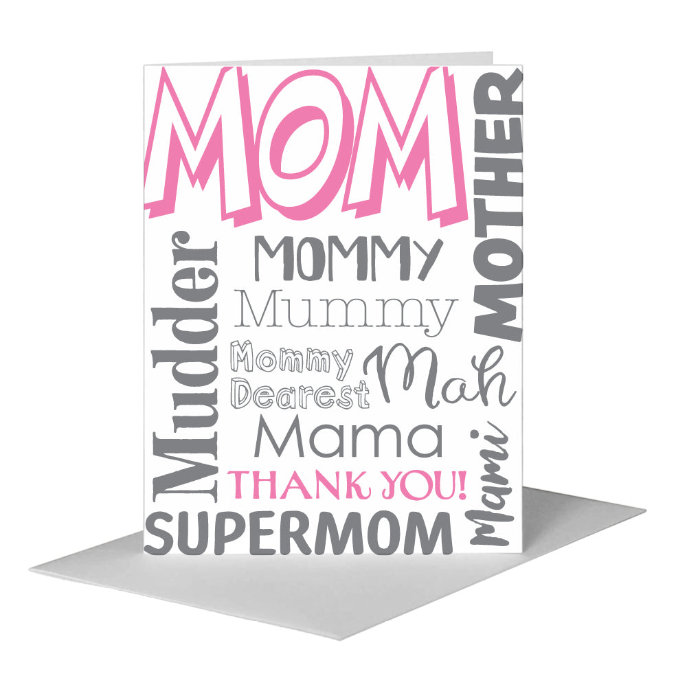 Mom, Greeting Card (#8477E), A2 Card Front, www.printedcanvas.com