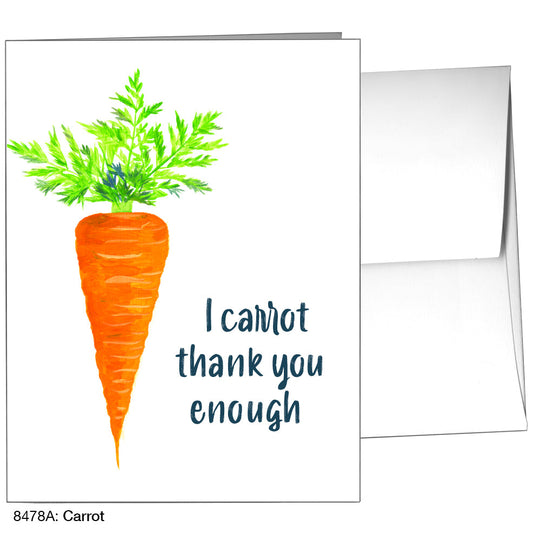 Carrot, Greeting Card (8478A), A2, printedcanvas.com