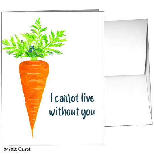 Carrot, Greeting Card (8478B)