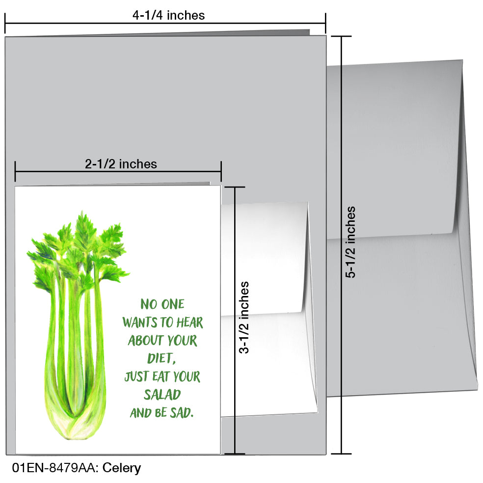 Celery, Greeting Card (8479AA)