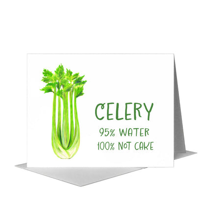 Celery, Greeting Card (#8479CA), A2 Card Front, www.printedcanvas.com