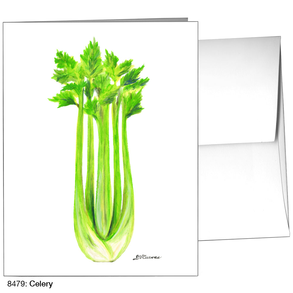 Celery, Greeting Card (8479), A2, printedcanvas.com