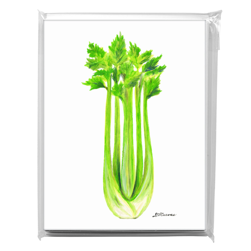 Celery, Greeting Card (8479), A2 8-Pack, printedcanvas.com