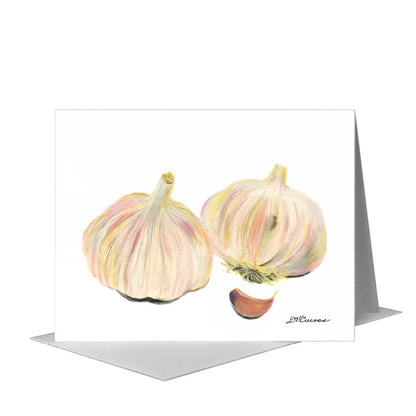 Garlic, Greeting Card (#8482A) A2 Card Front, www.printedcanvas.com
