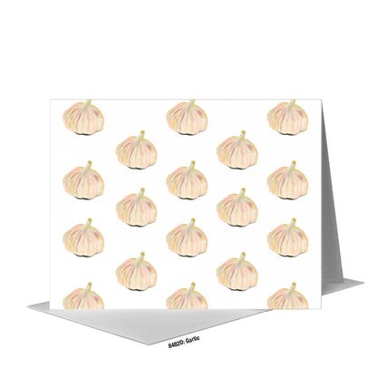 Garlic, Greeting Card (#8482D), A2 Card Front, www.printedcanvas.com