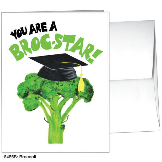 Broccoli, Greeting Card (#8485B), A2 Card Front, www.printedcanvas.com