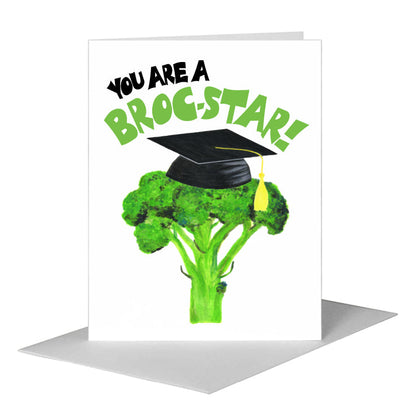 Broccoli, Greeting Card (#8485B), A2 Card Front, www.printedcanvas.com