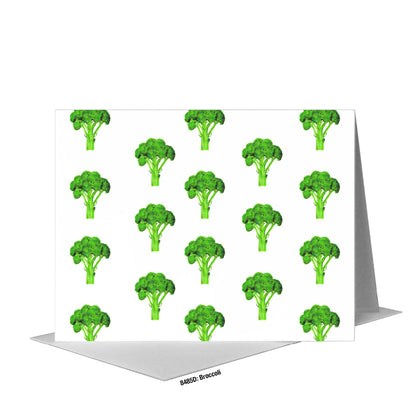 Broccoli, Greeting Card (#8485D), A2 Card Front, www.printedcanvas.com