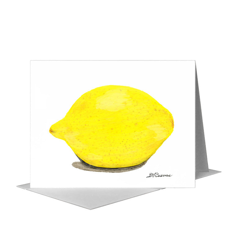 Lemon, Greeting Card (#8486A), A2 Card Front, www.printedcanvas.com