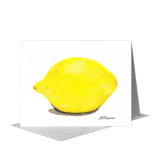 Lemon, Greeting Card (#8486A) A2 Card Front, www.printedcanvas.com