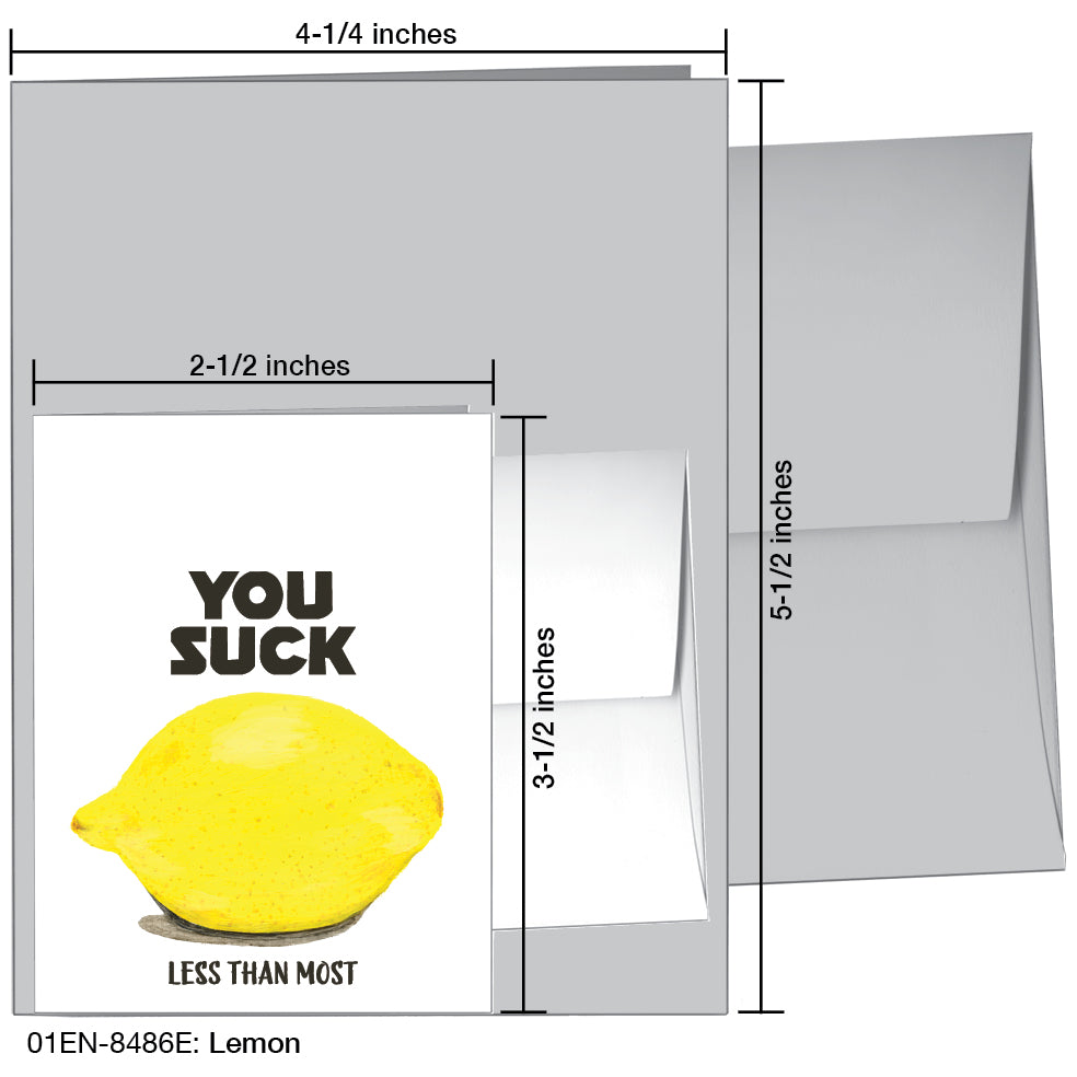 Lemon, Greeting Card (8486E), Enclosure, printedcanvas.com