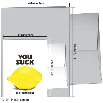 Lemon, Greeting Card (8486E), Enclosure, printedcanvas.com