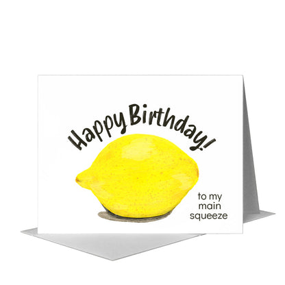 Lemon, Greeting Card (#8486K), A2 Card Front, www.printedcanvas.com