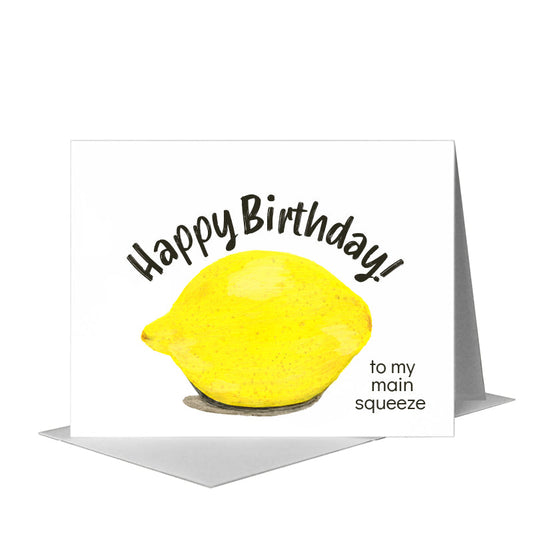 Lemon, Greeting Card (#8486K) A2 Card Front, www.printedcanvas.com