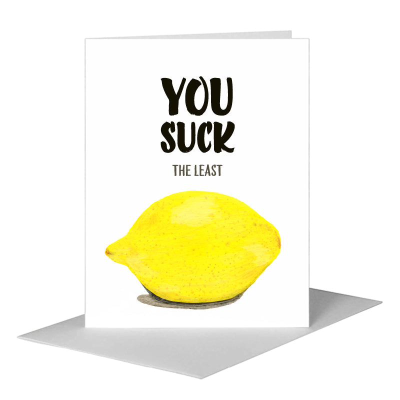 Lemon, Greeting Card (#8486M), A2 Card Front, www.printedcanvas.com
