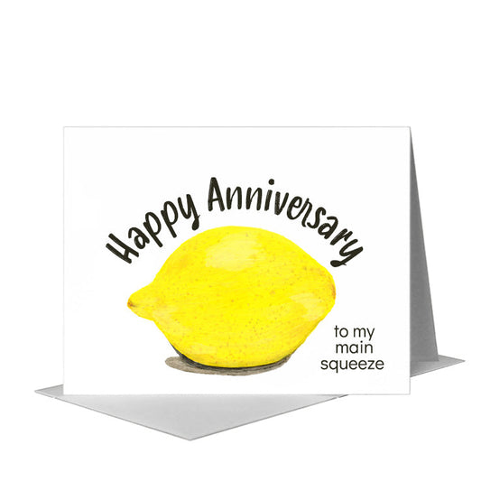 Lemon, Greeting Card (#8486Q) A2 Card Front, www.printedcanvas.com