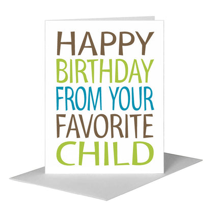 Favorite Child, Greeting Card (#8490E), A2 Card Front, www.printedcanvas.com