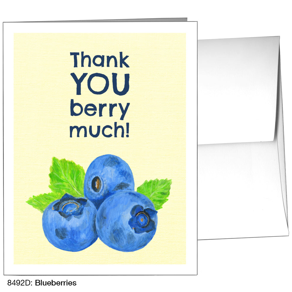 Blueberries, Greeting Card (8492D)