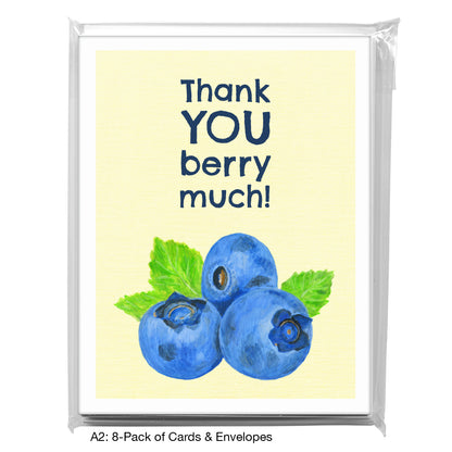 Blueberries, Greeting Card (8492D)