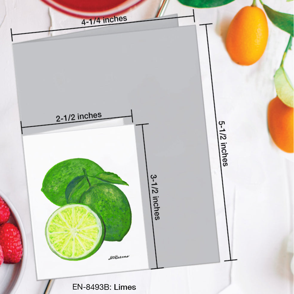 Limes, Greeting Card (#8493B)