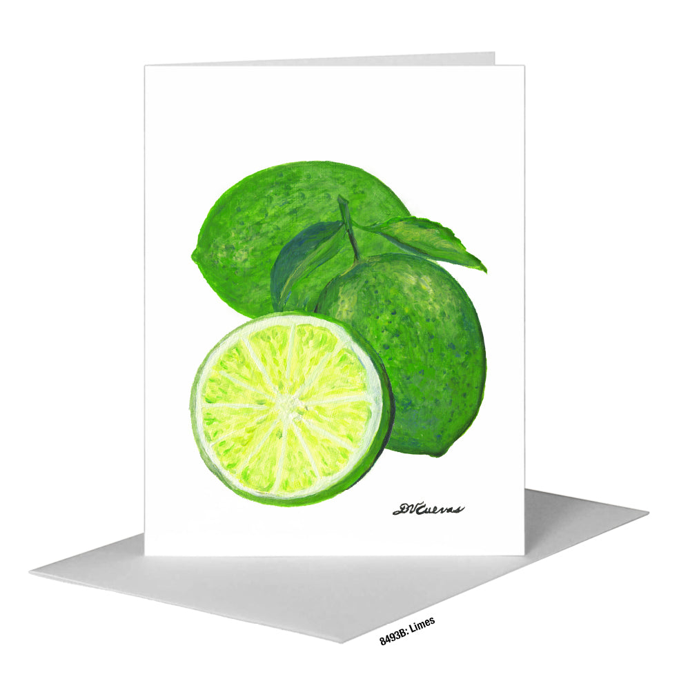 Limes, Greeting Card (#8493B)