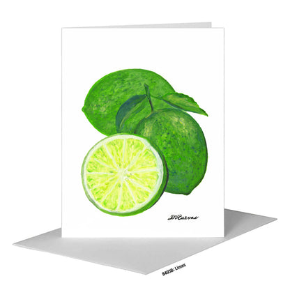 Limes, Greeting Card (#8493B)