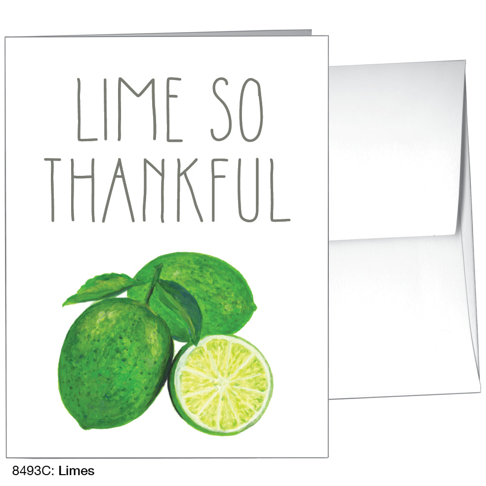 Limes, Greeting Card (8493C), A2, printedcanvas.com