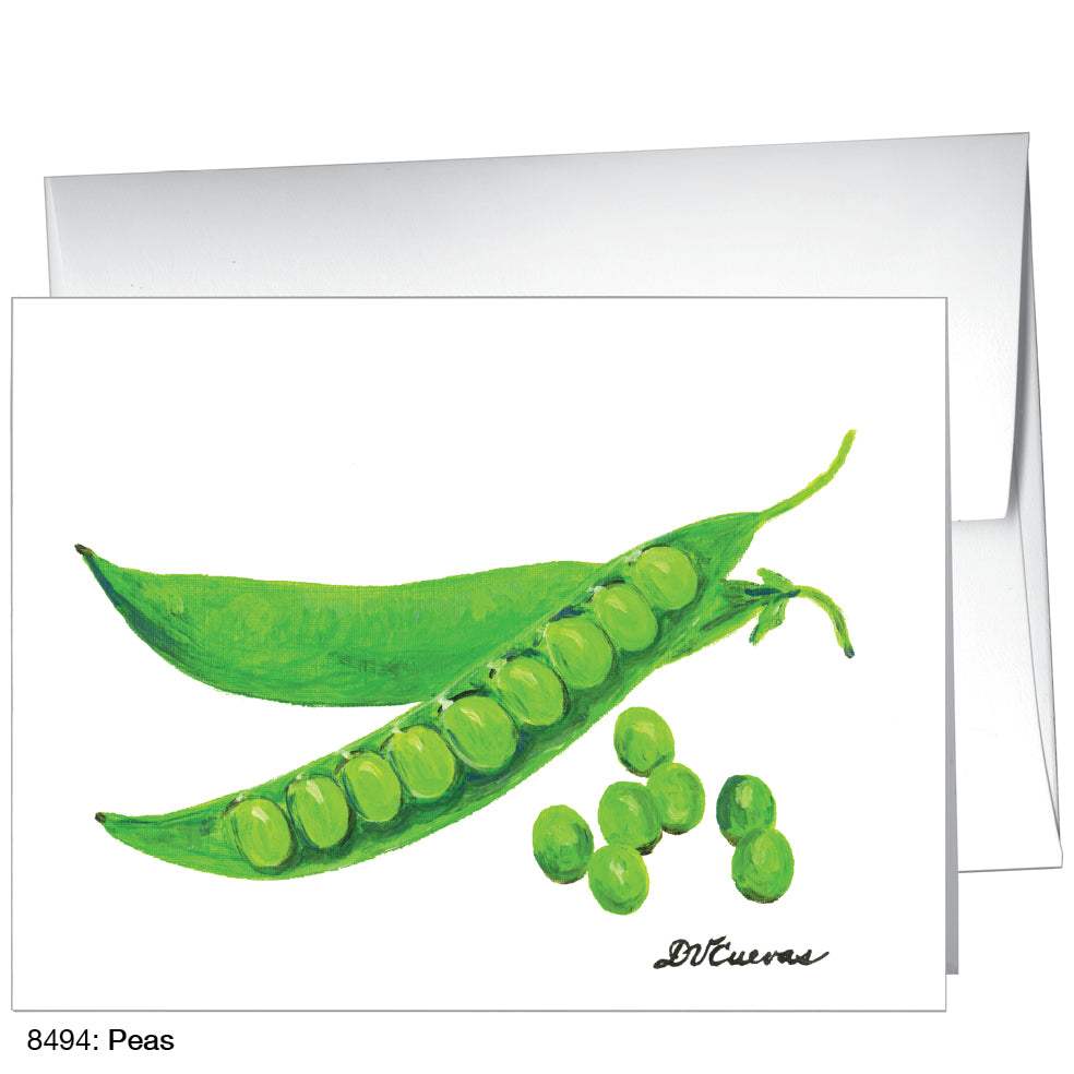Peas, Greeting Card (8494), A2, printedcanvas.com