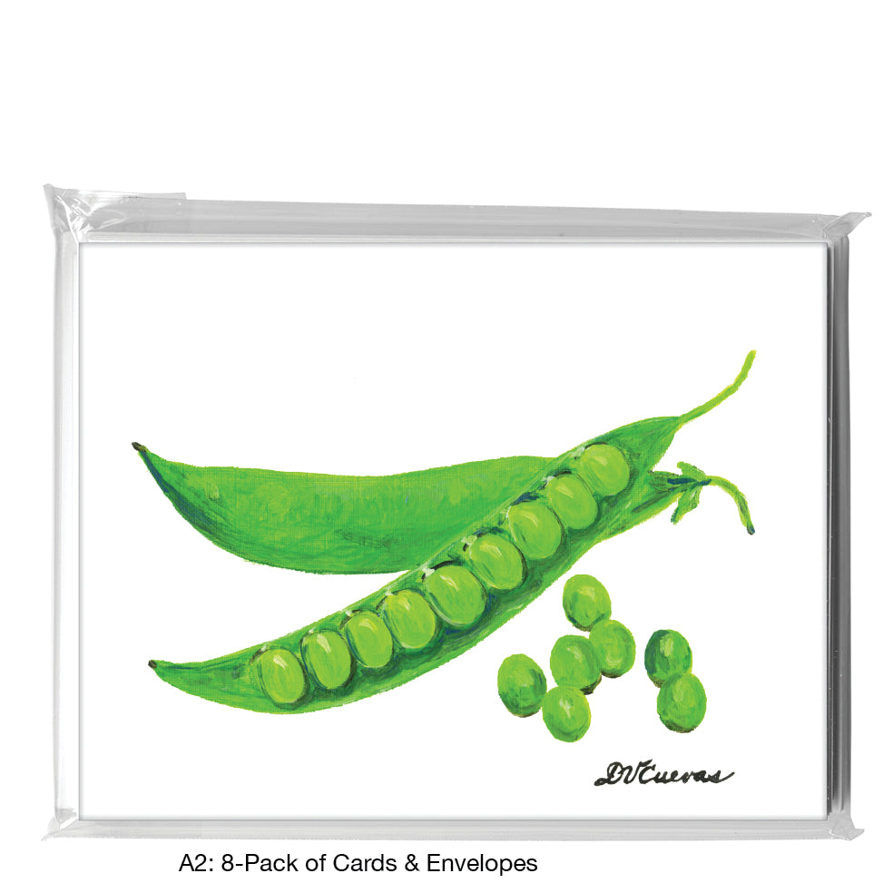 Peas, Greeting Card (8494), A2 8-Pack, printedcanvas.com