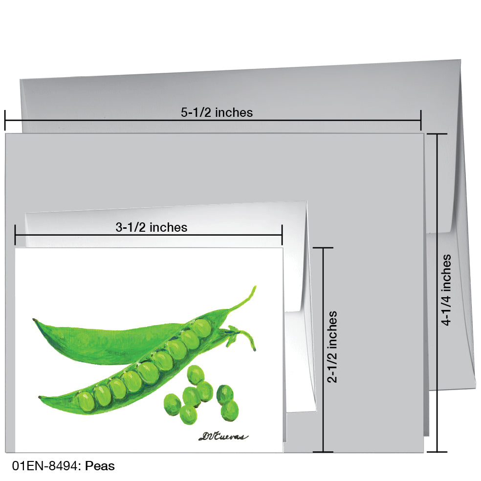 Peas, Greeting Card (8494), Enclosure, printedcanvas.com