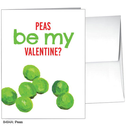 Peas, Greeting Card (8494A), A2, printedcanvas.com