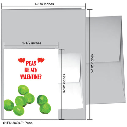 Peas, Greeting Card (8494E), Enclosure, printedcanvas.com