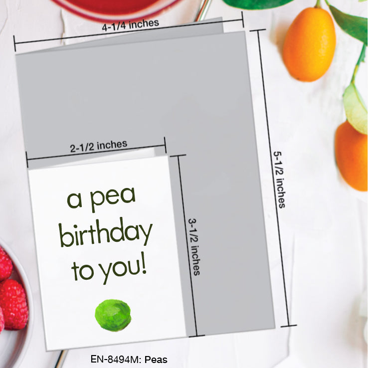Peas, Greeting Card (#8494M)