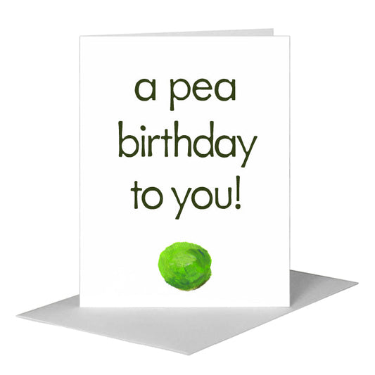 Peas, Greeting Card (#8494M) A2 Card Front, www.printedcanvas.com