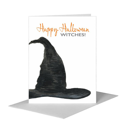 Witch Hat 1, Greeting Card (#7846E) A2 Card Front, www.printedcanvas.com