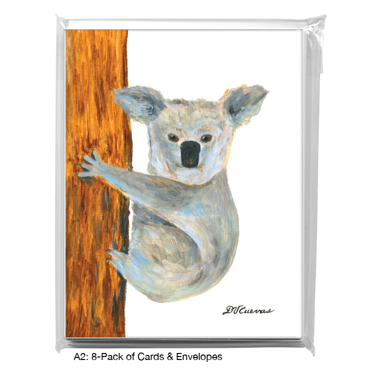 Koala, Greeting Card (#8495A), 8-Pack, www.printedcanvas.com