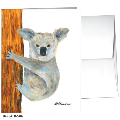 Koala, Greeting Card (#8495A), A2 Card, www.printedcanvas.com