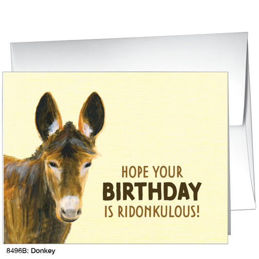 Donkey, Greeting Card (8496B)