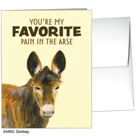 Donkey, Greeting Card (8496D)