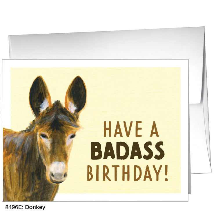 Donkey, Greeting Card (8496E), A2, printedcanvas.com