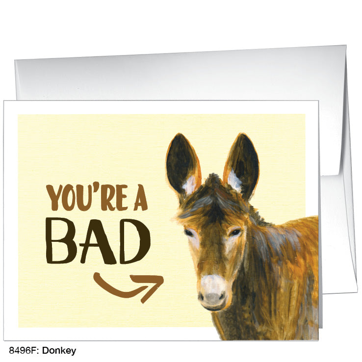 Donkey, Greeting Card (8496F), A2, printedcanvas.com