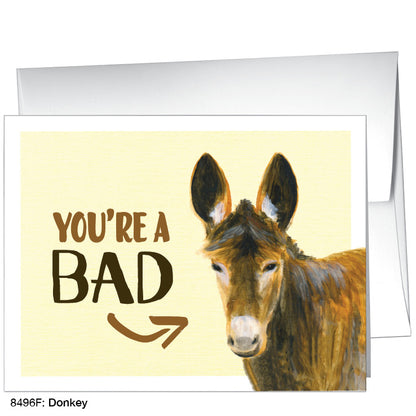 Donkey, Greeting Card (8496F), A2, printedcanvas.com