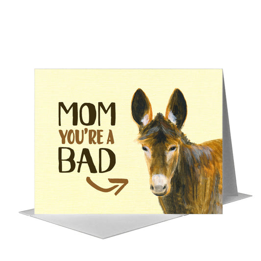 Donkey, Greeting Card (#8496FA) A2 Card Front, www.printedcanvas.com