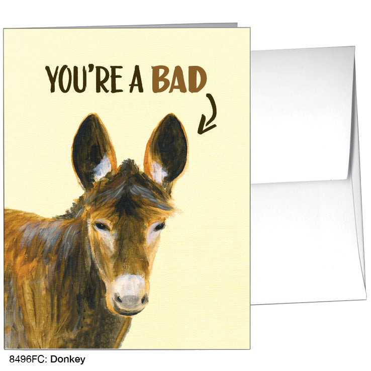 Donkey, Greeting Card (8496FC), A2 Card, www.printedcanvas.com
