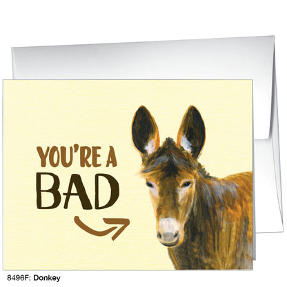 Donkey, Greeting Card (8496F)