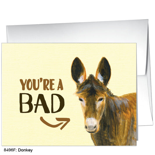 Donkey, Greeting Card (8496F), A2, printedcanvas.com